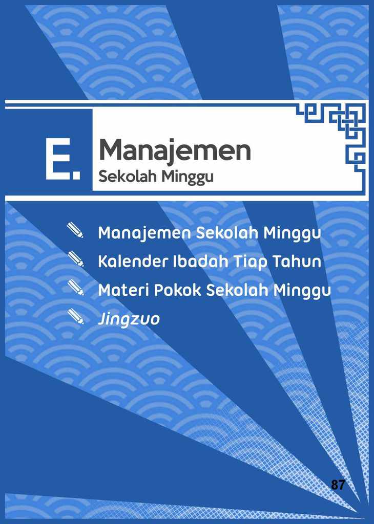 Manajemen Sekolah Minggu